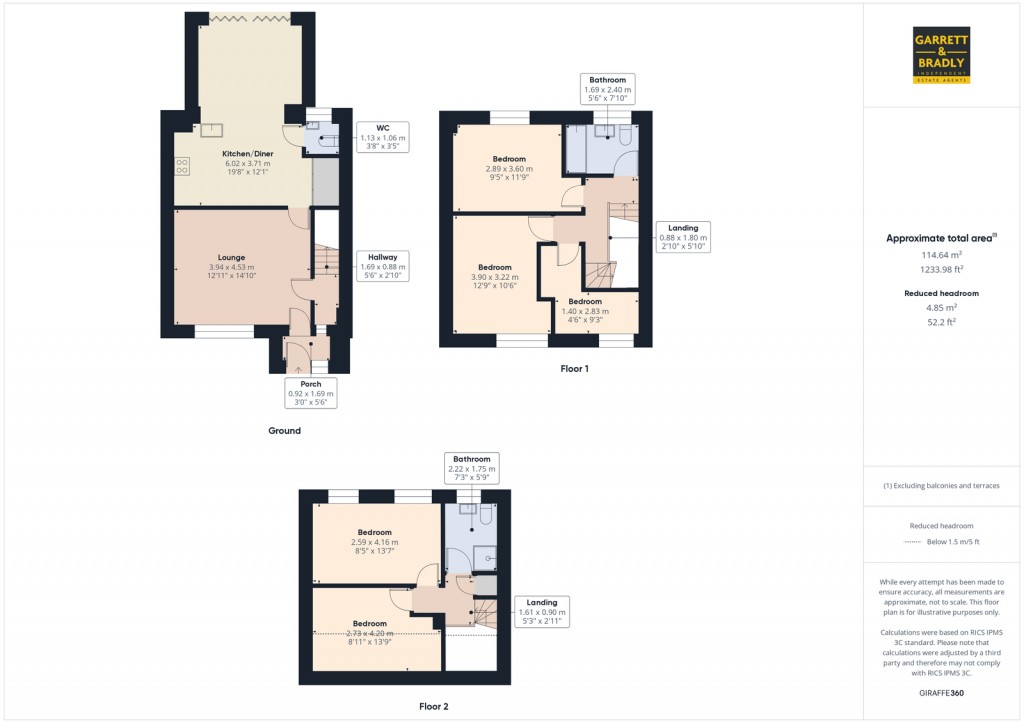 Floorplans For Eastridge Drive, Bishopsworth, Bristol, BS13