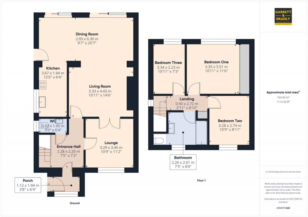 Floorplans For Banwell Close, Bedminster Down, Bristol, BS13