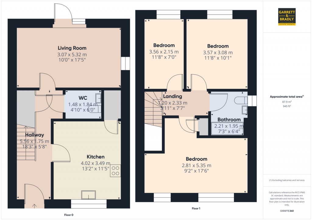 Floorplans For Orchard Avenue, Hartcliffe, Bristol, BS13 0FJ