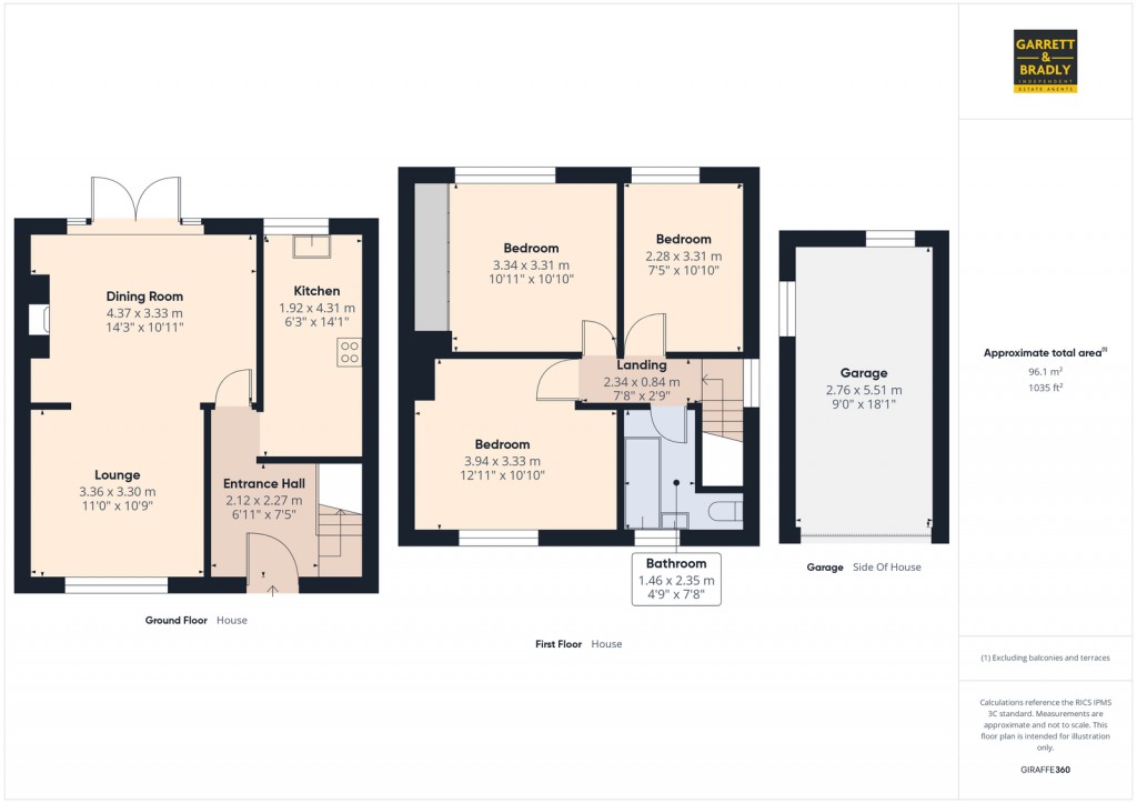 Floorplans For Queensdale Crescent, Knowle Park, Bristol, BS4