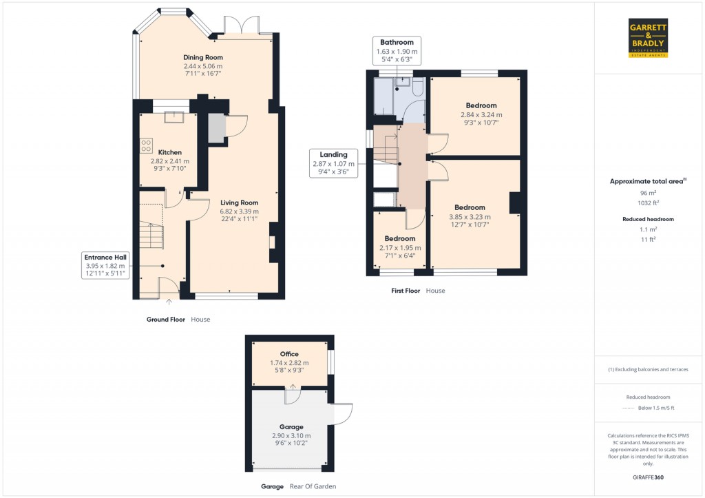 Floorplans For Crantock Avenue, Headley Park, Bristol
