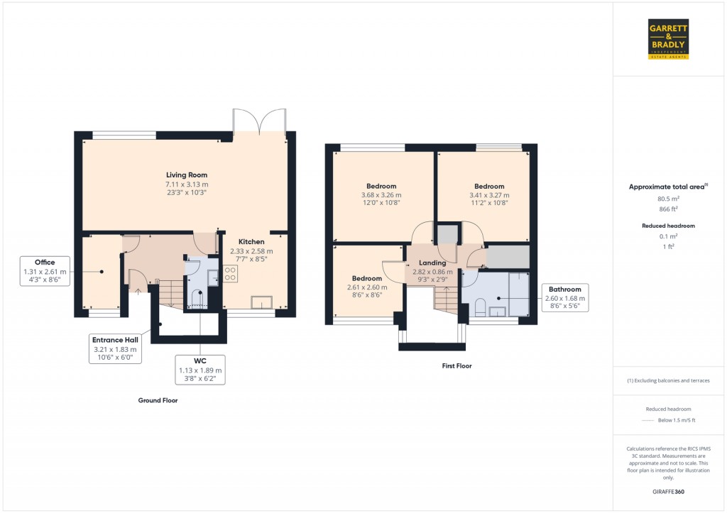 Floorplans For Court Farm Road, Whitchurch, Bristol