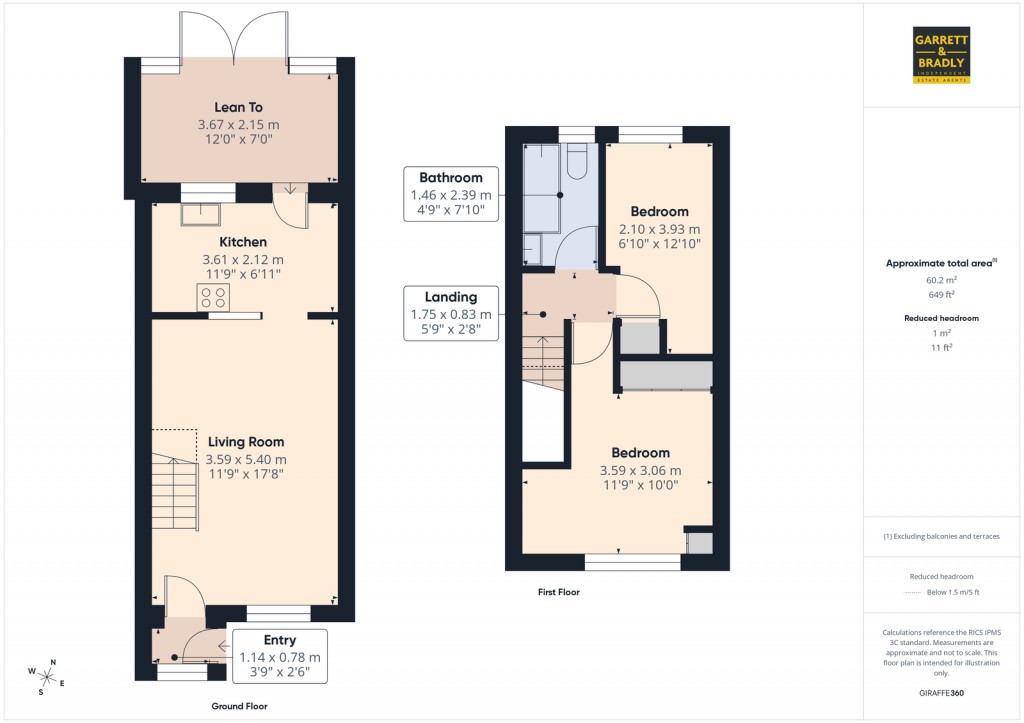 Floorplans For The Ridings, Bristol, BS13