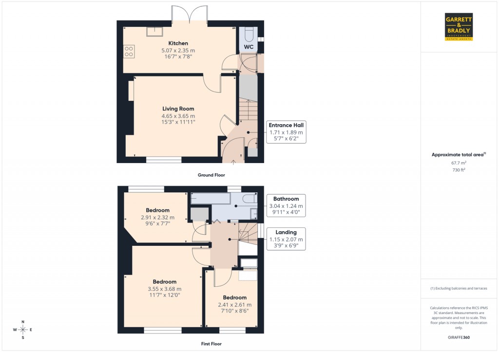 Floorplans For Lynton Road, Bedminster, Bristol