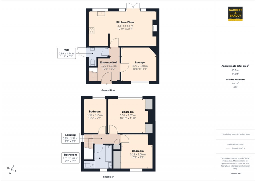 Floorplans For Drake Road, Ashton, BS3