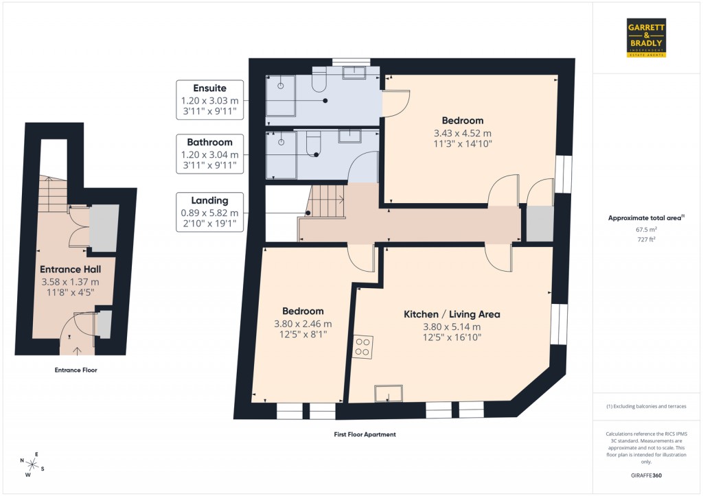 Floorplans For Chessel Street, The Chessels, Bristol