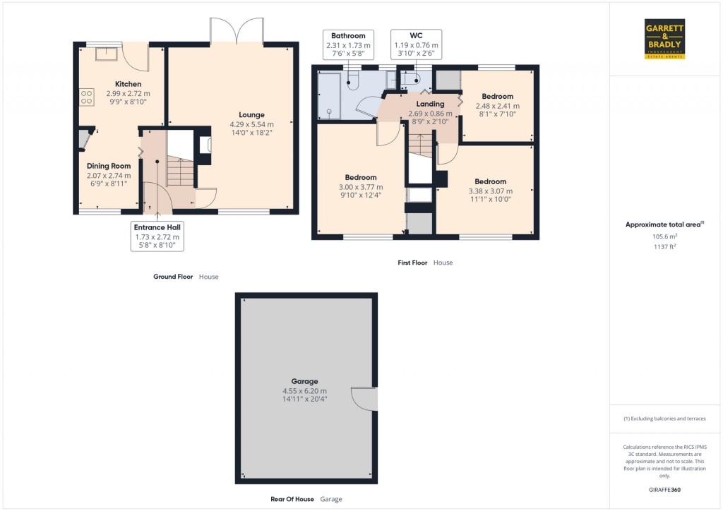 Floorplans For Ellfield Close, Bishopsworth, BS13