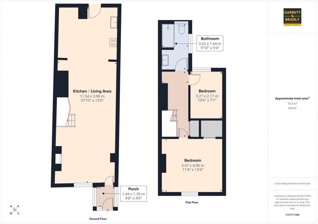 Floorplans For Albert Place, Bedminster, Bristol