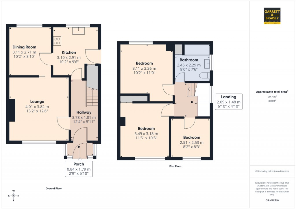 Floorplans For Longreach Grove, Stockwood, Bristol