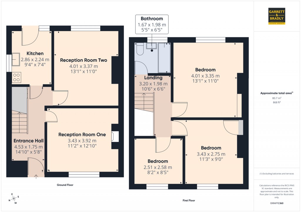 Floorplans For Brooklyn Road, Bedminster Down, Bristol
