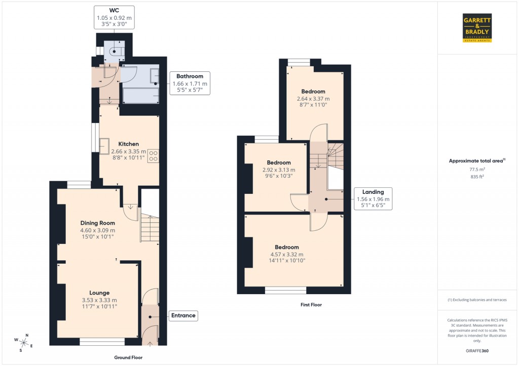 Floorplans For Mansfield Street, Bedminster, Bristol