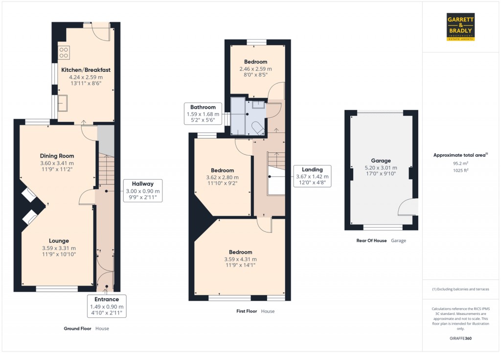 Floorplans For Luckwell Road, Ashton, Bristol