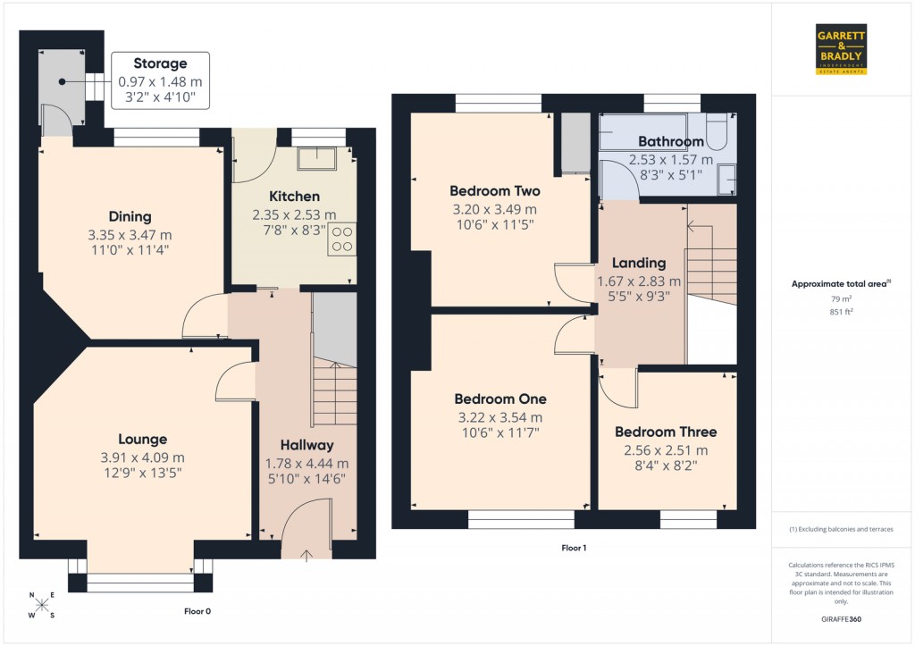 Floorplans For Parson Street, BS3 