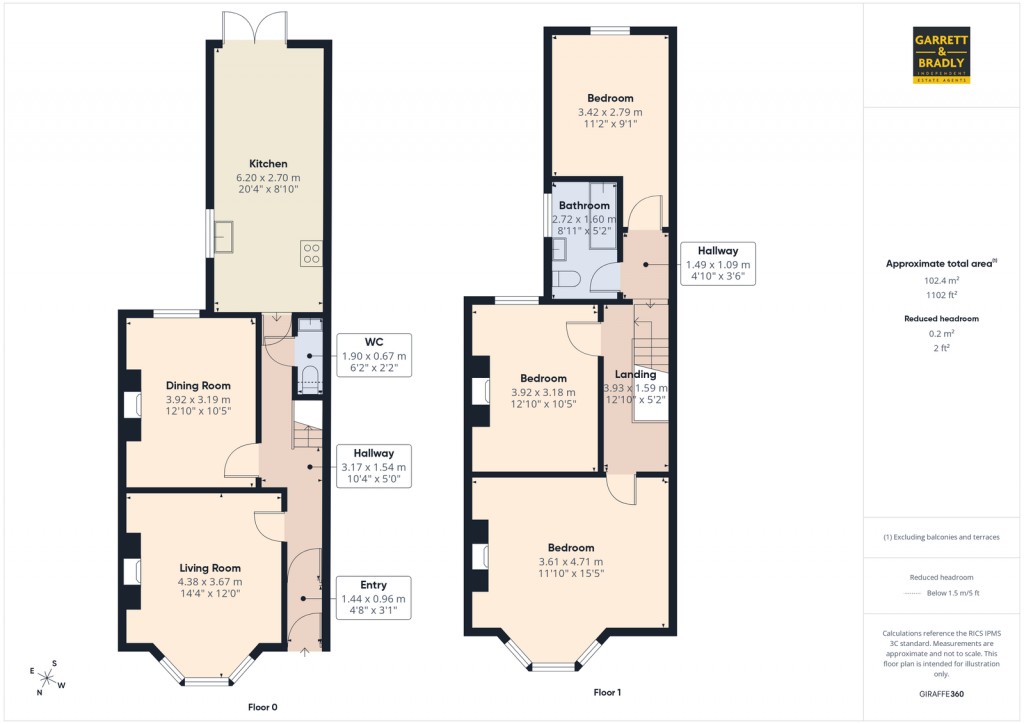 Floorplans For Kingston Road, Bristol, BS3 