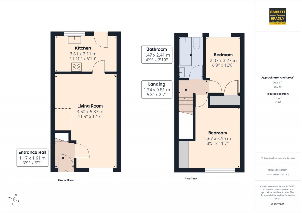 Floorplans For The Ridings, Bristol, BS13