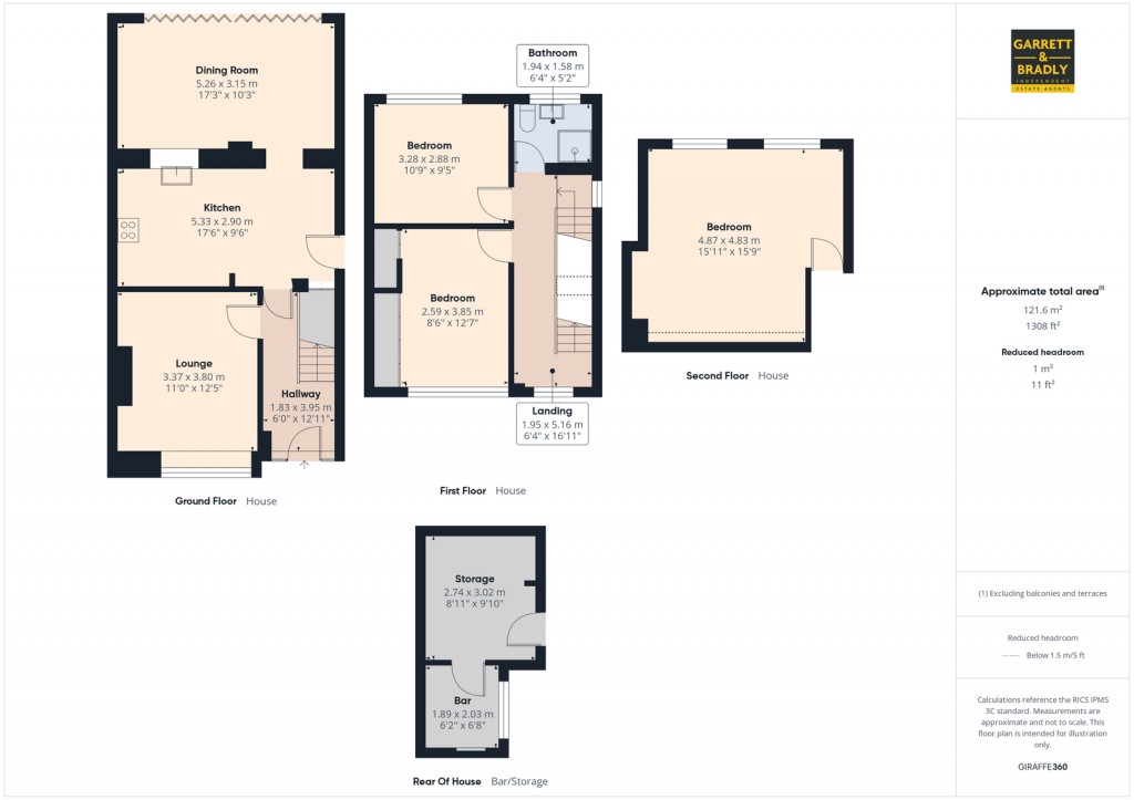Floorplans For Crantock Avenue, Headley Park, BS13
