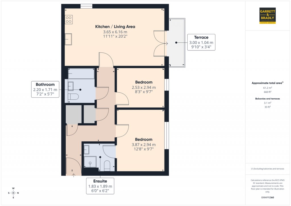 Floorplans For Pear Tree House, William Jessop Way, Bristol
