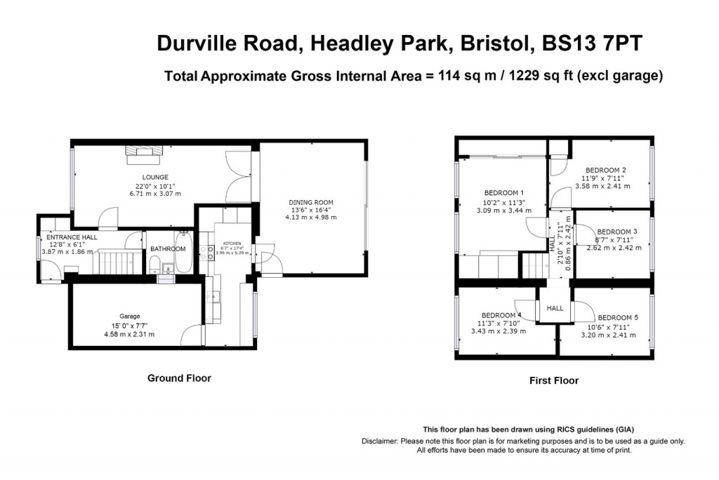 Floorplans For Durville Road, Headley Park, Bristol