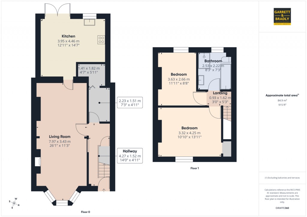 Floorplans For Ridgeway Parade, Bristol, BS5
