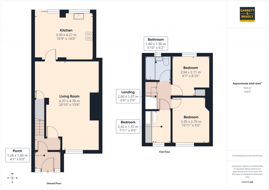 Floorplans For Gilda Crescent, Whitchurch, BS14