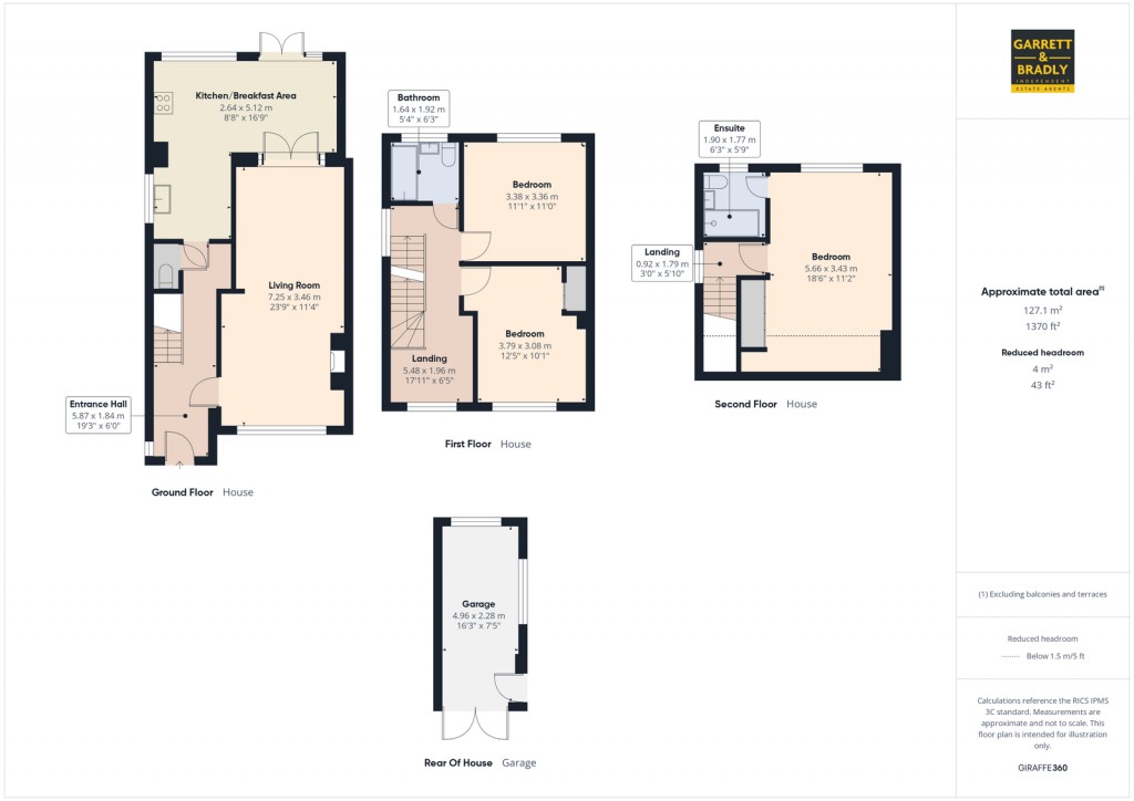 Floorplans For Bampton Close, Headley Park, BS13