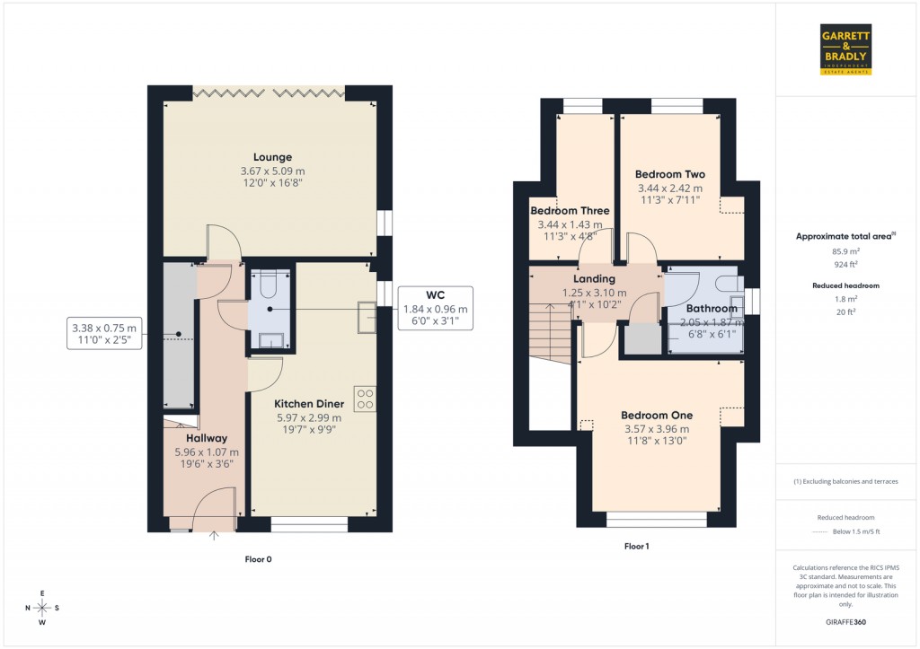 Floorplans For Fir Tree Lane, Bristol, BS5 8TZ