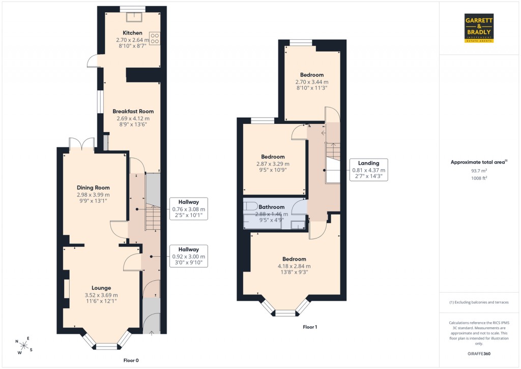 Floorplans For Chessel Street, Bristol, BS3