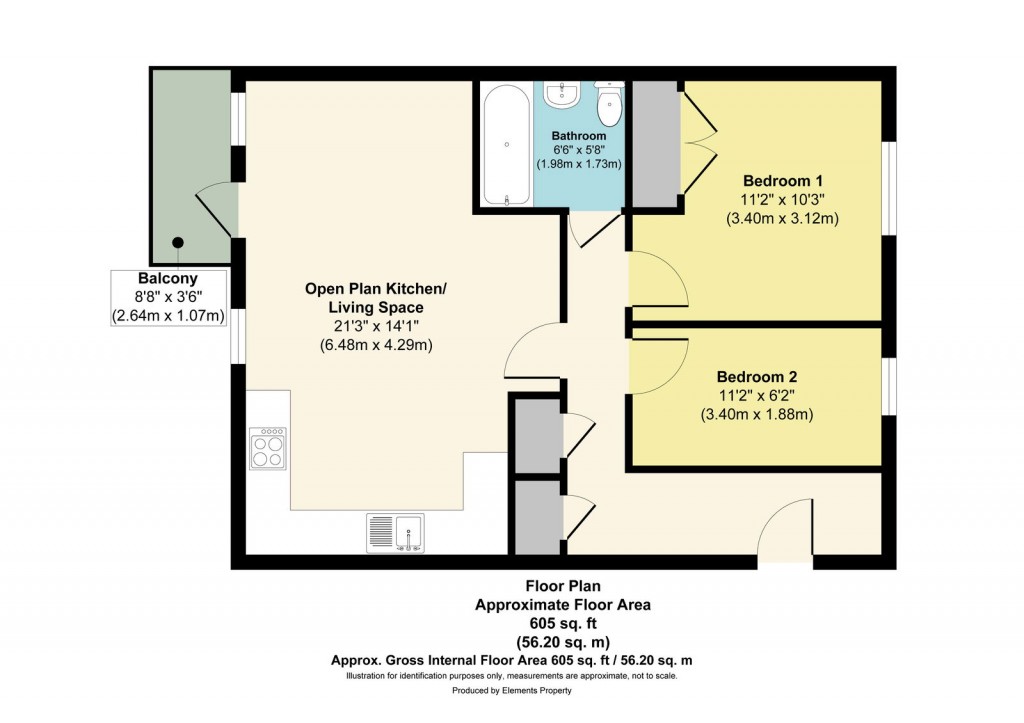 Floorplans For Mansell Road, Charlton Hayes, Bristol, BS34