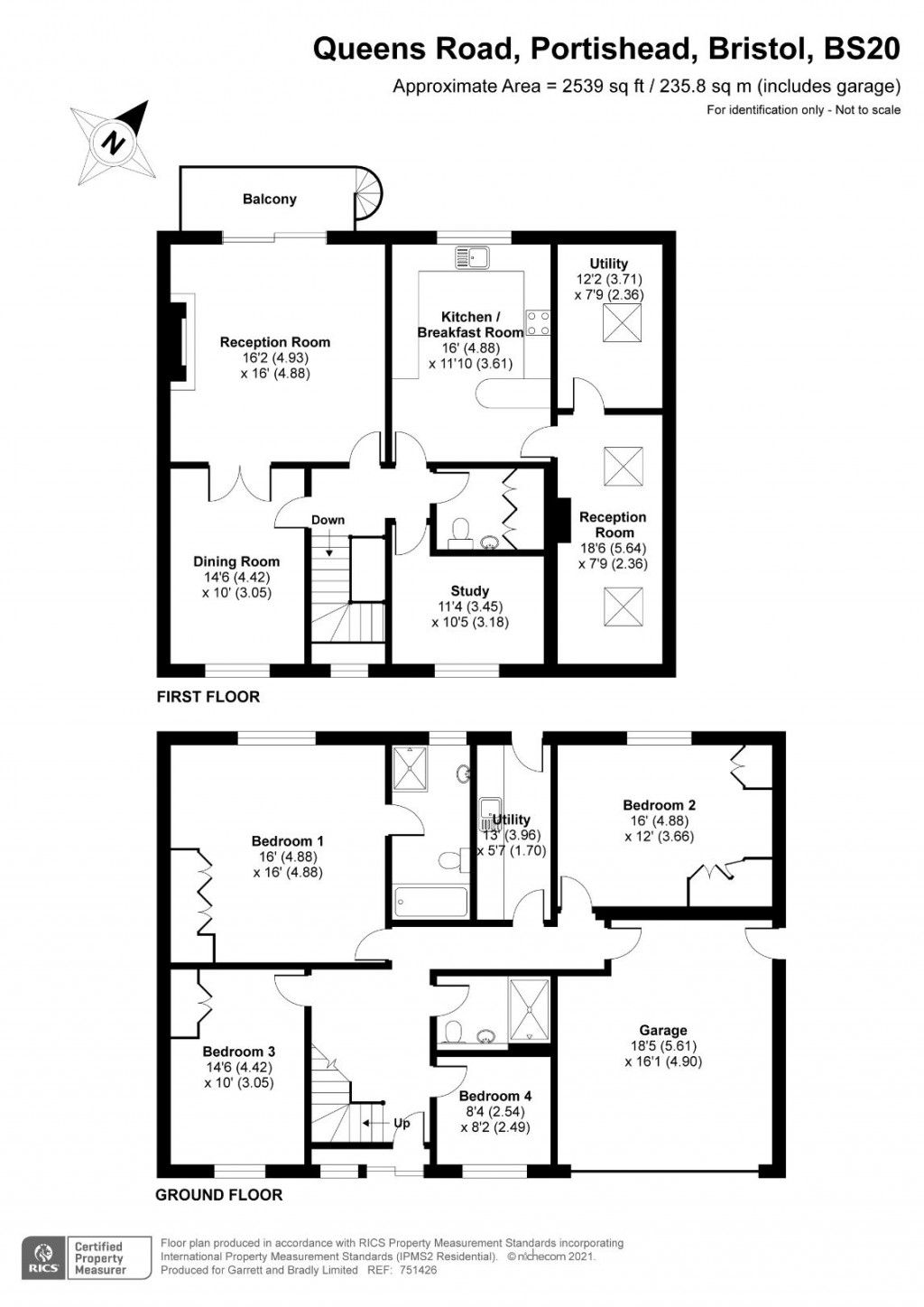 Floorplans For Queens Road, Portishead