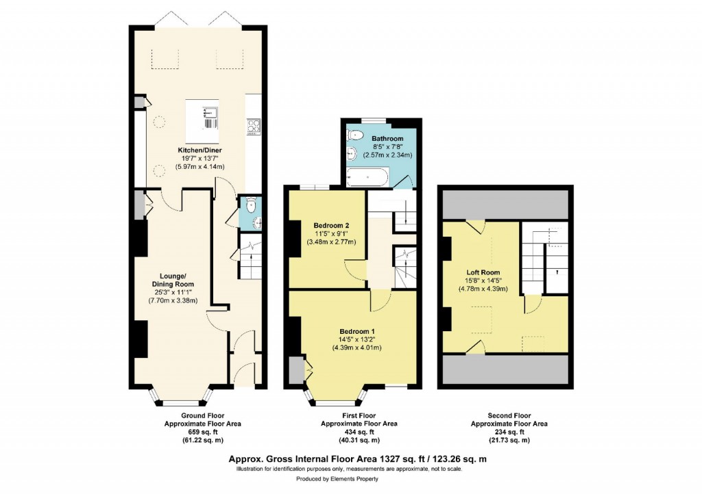 Floorplans For Exeter Road, Southville, Bristol