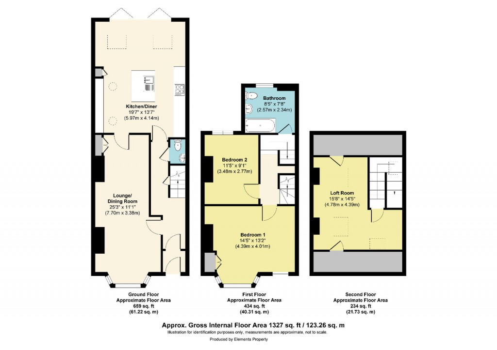 Floorplans For Exeter Road, Southville, Bristol