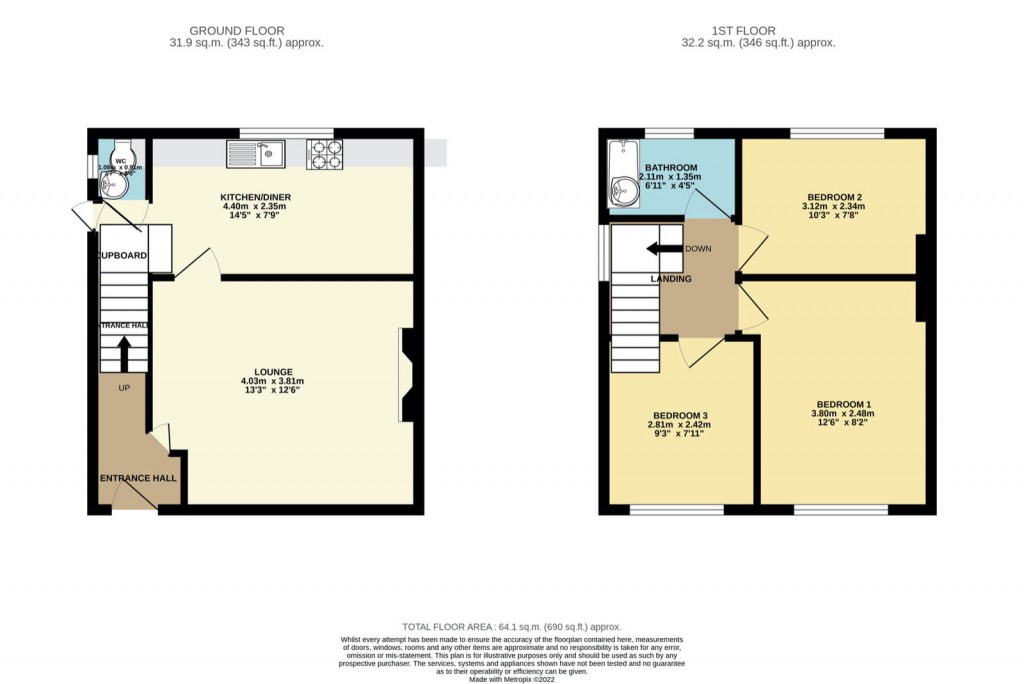 Floorplans For Bideford Crescent, Knowle, Bristol