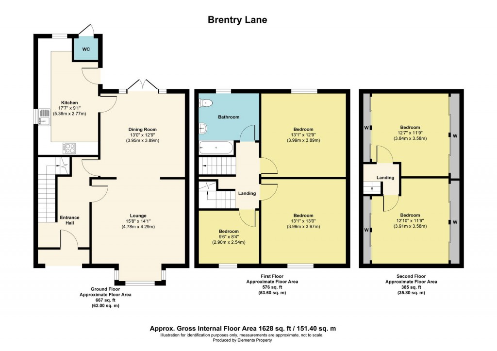 Floorplans For Brentry Lane, Bristol, BS10 6RG