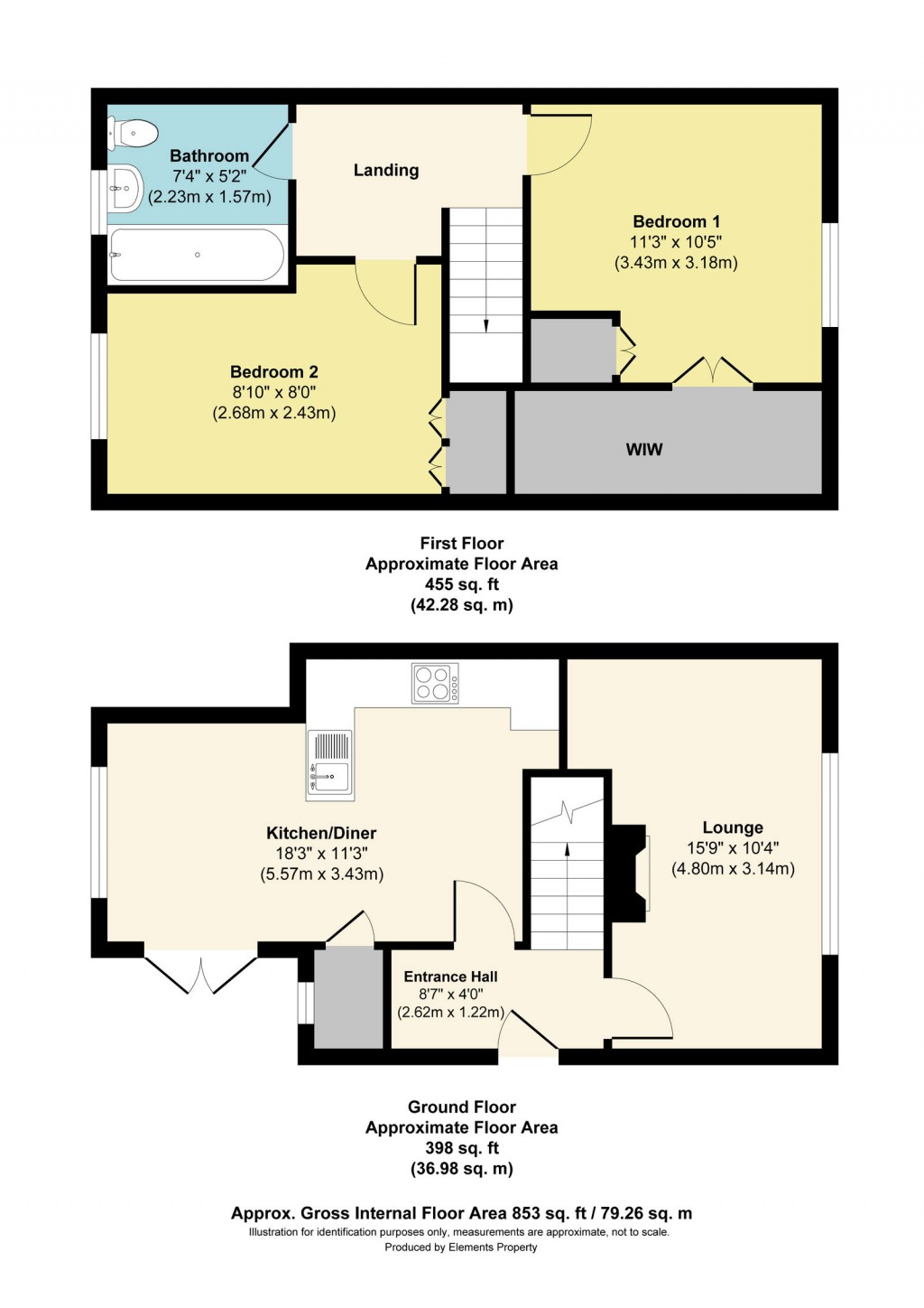 Floorplans For Ashland Road, Withywood, Bristol, BS13