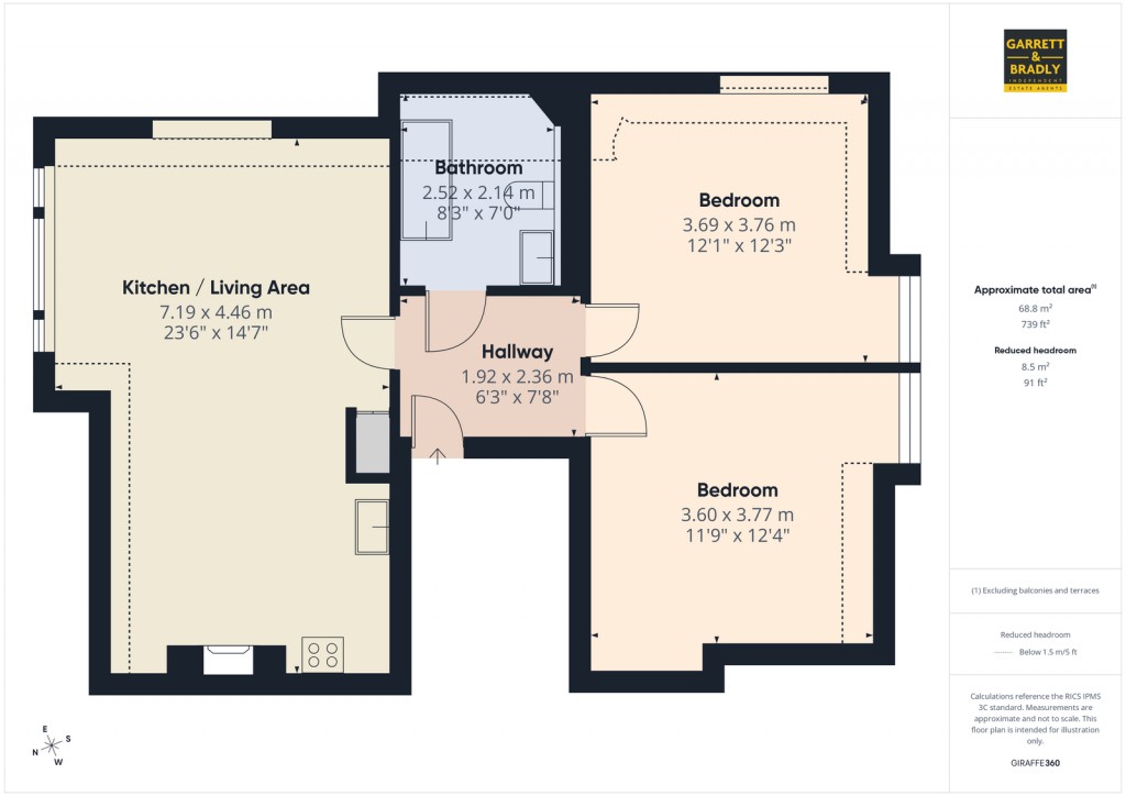 Floorplans For Henleaze Gardens, Henleaze, BS9