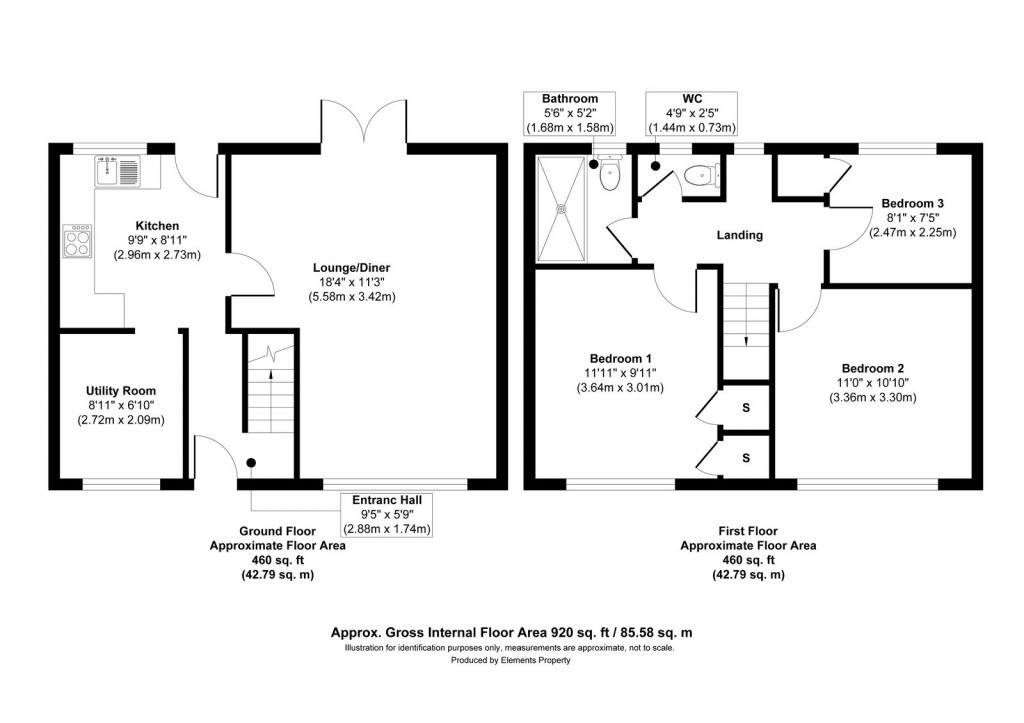 Floorplans For Fulford Road, Hartcliffe, Bristol, BS13