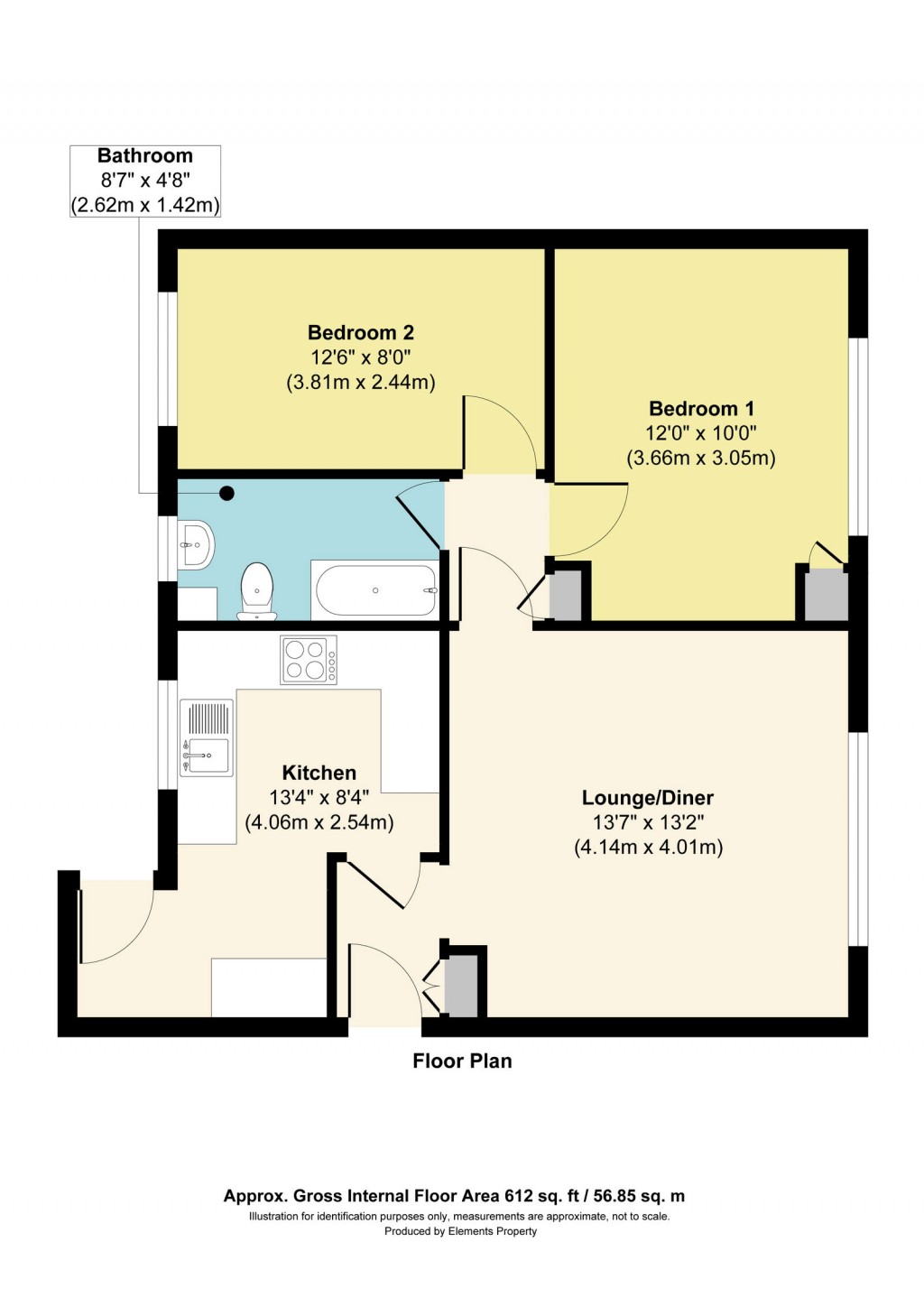 Floorplans For Standfast Road, BS10, Stunning High Spec GF Apartment With Private Garden