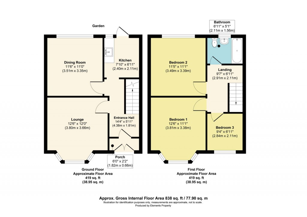 Floorplans For Ilchester Crescent, Bedminster Down, Bristol, BS13