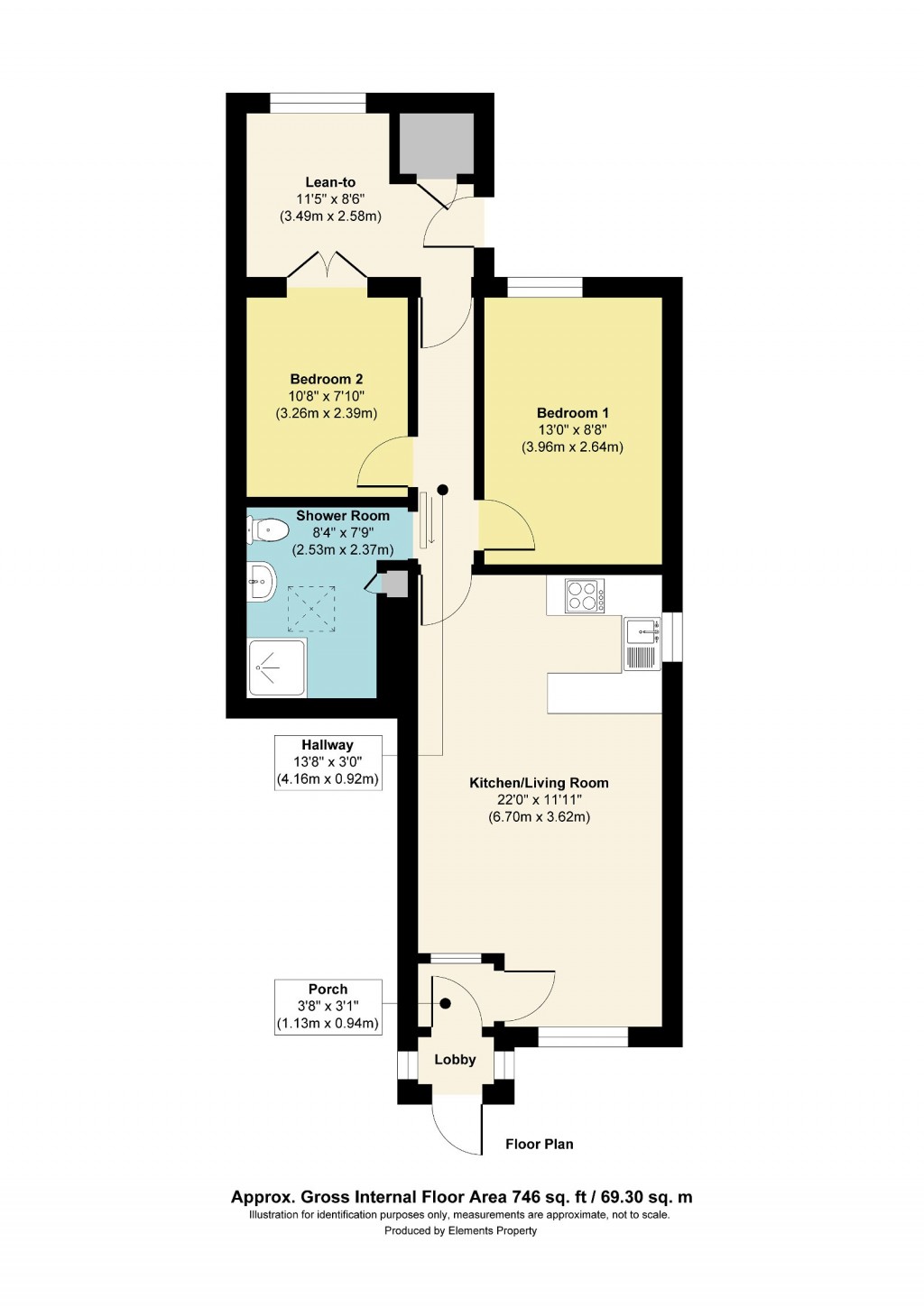 Floorplans For The Paddock, Portishead, BS20