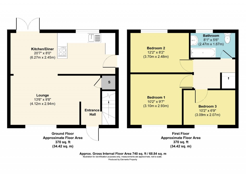 Floorplans For Bishport Avenue, Hartcliffe, Bristol