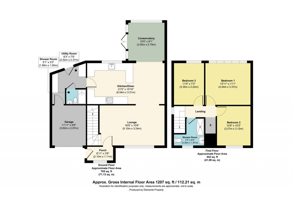 Floorplans For Banwell Close, Bristol, BS13