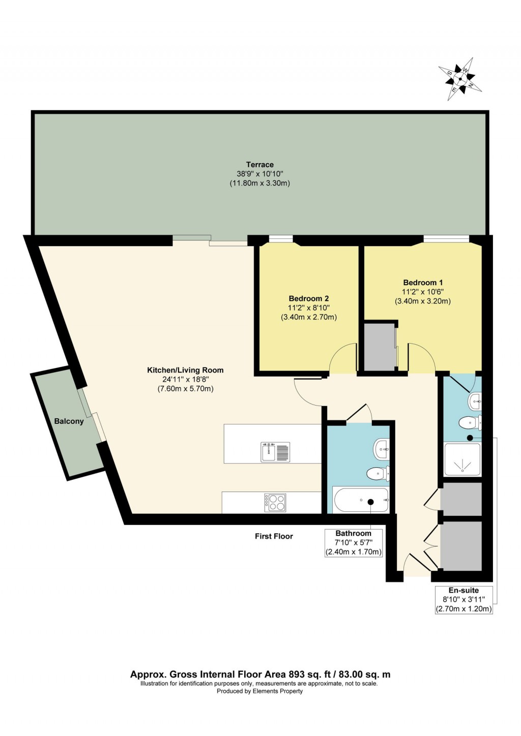 Floorplans For Capstan Room, Bedminster, Bristol