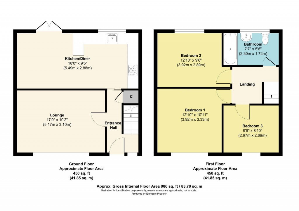 Floorplans For Fernsteed Road, Bishopsworth, Bristol