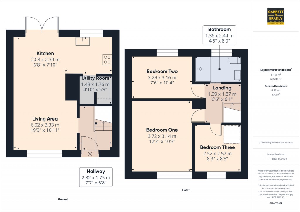 Floorplans For Gullon Walk, Bristol, BS13